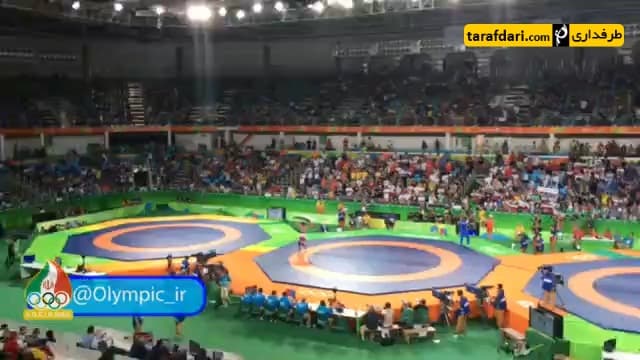 ویدیو؛ سجده  شکر حسن یزدانی پس از پیروزی بر حریف روس و کسب مدال طلای المپیک در کشتی آزاد