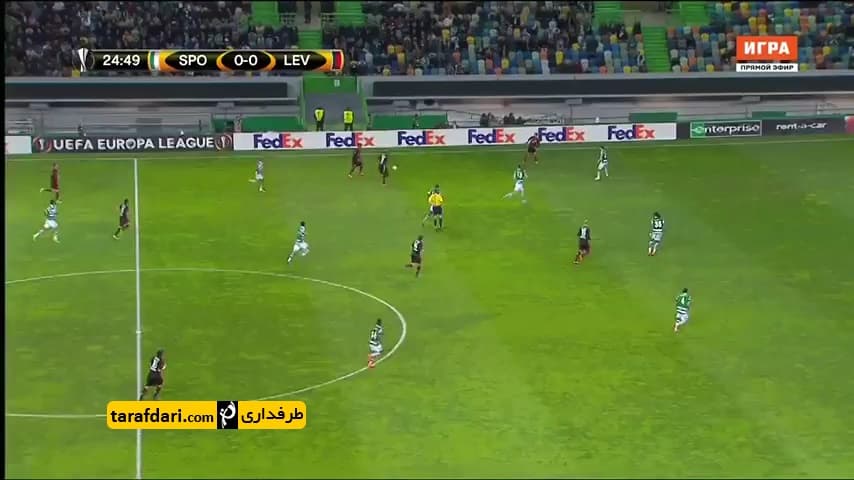 گل بازی اسپورتینگ 0-1 بایرلورکوزن