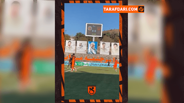 عدم حضور تیم پدیده در زمین و نمایش نتیجه 3-0 روی اسکوربورد ورزشگاه به نفع مس رفسنجان / فیلم