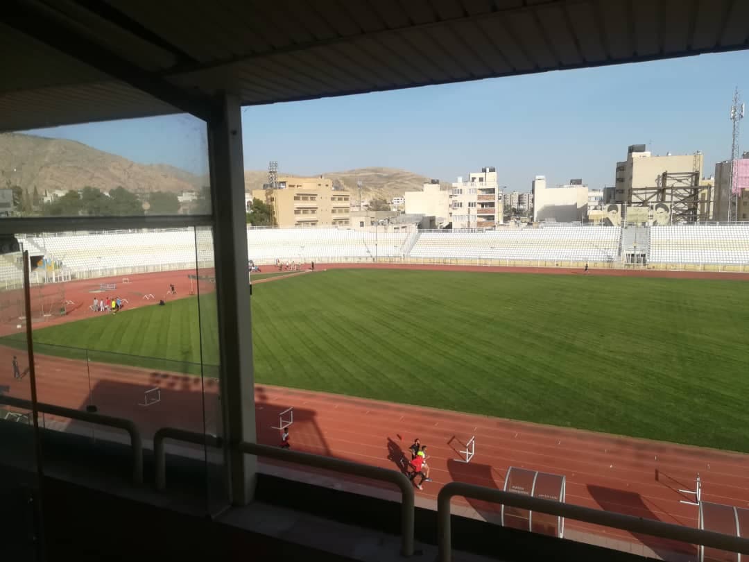 ادامه مراحل آماده سازی ورزشگاه حافظیه شیراز