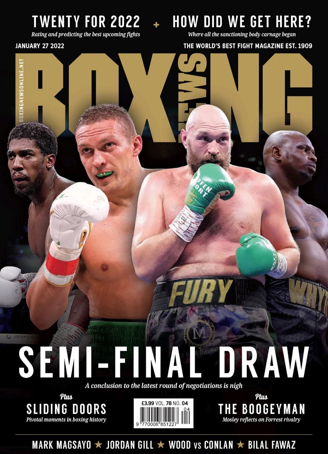 ? بوکس/ دانلود pdf مجله Boxing News نسخه ۲۷ ژانویه ۲۰۲۲ (آخرین نسخه)
