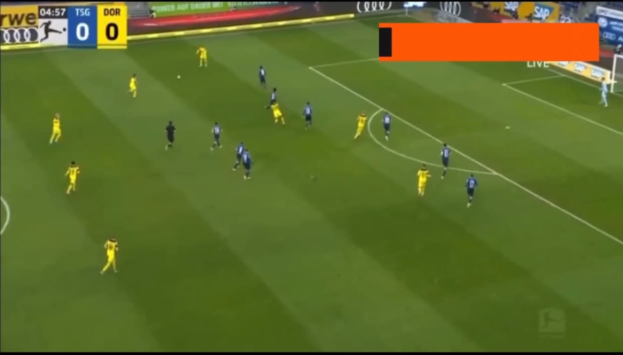 گل هالند به هوفنهایم (هوفنهایم 0-1 بروسیا دورتموند)