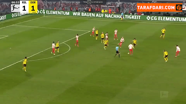گل پولسن به دورتموند (لایپزیش 2-1 دورتموند) / فیلم