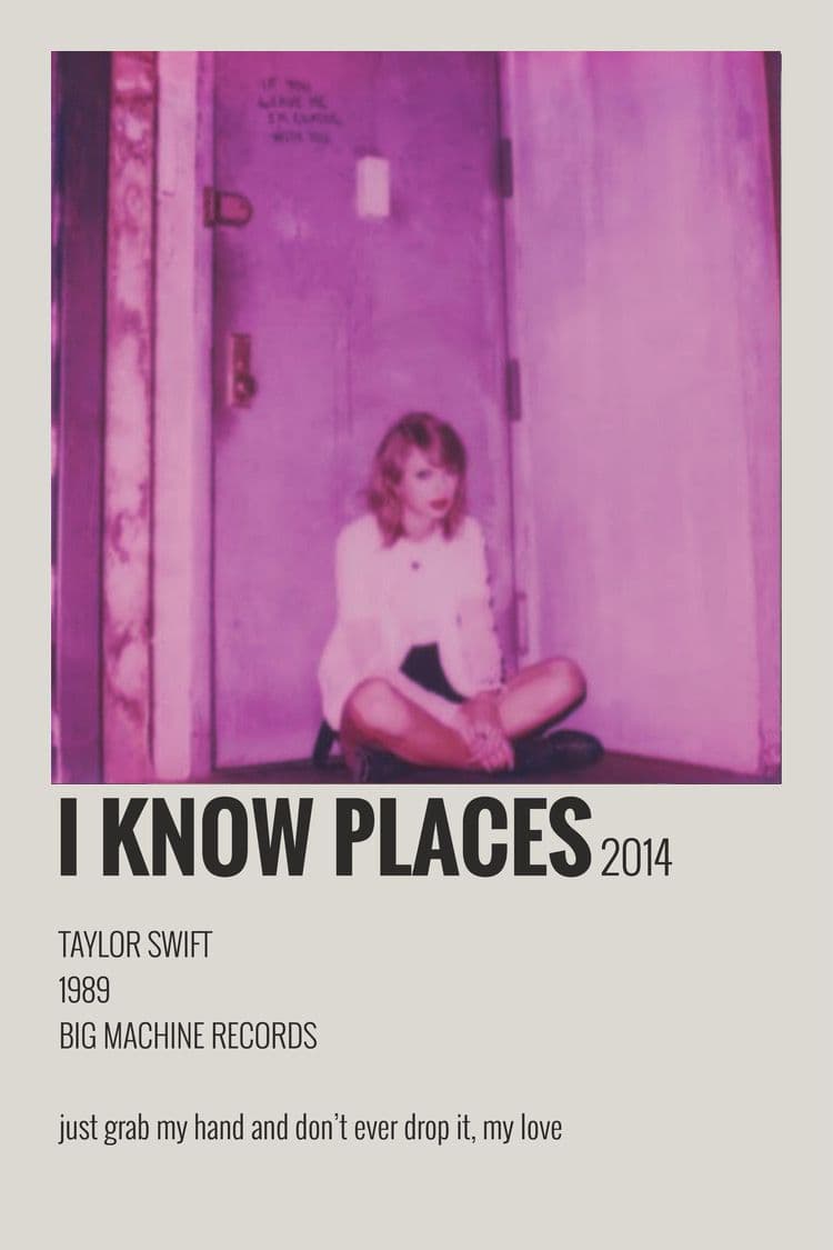 موسیقی بیکلام Taylor Swift - I Know Places {Instrumental}