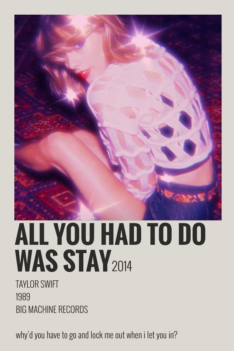 موسیقی بیکلام All You Had To Do Was Stay - Taylor Swift ( Instrumental)