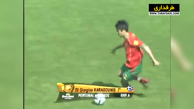 شکست 2-1 پرتغال مقابل یونان در دیدار افتتاحیه جام ملت های اروپا (2004/6/12) / فیلم