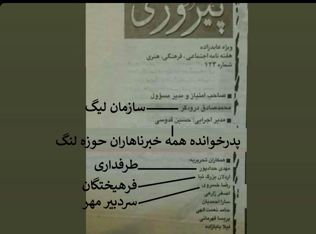 از درودگر و (م – ح – پ) تا منقلی و بزرگ نیا | گردانندگان 20 سال قبل هرزنامه پیروزی الان کجا هستن و چکار می کنن؟ آشنایی با تیم رسانه ای که روزانه علیه استقلال حاشیه می سازند