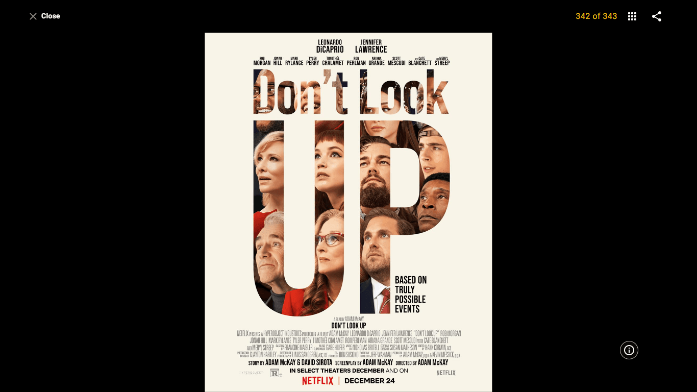 نگاهی به فیلم Don't Look Up (2021) (بخش اول)