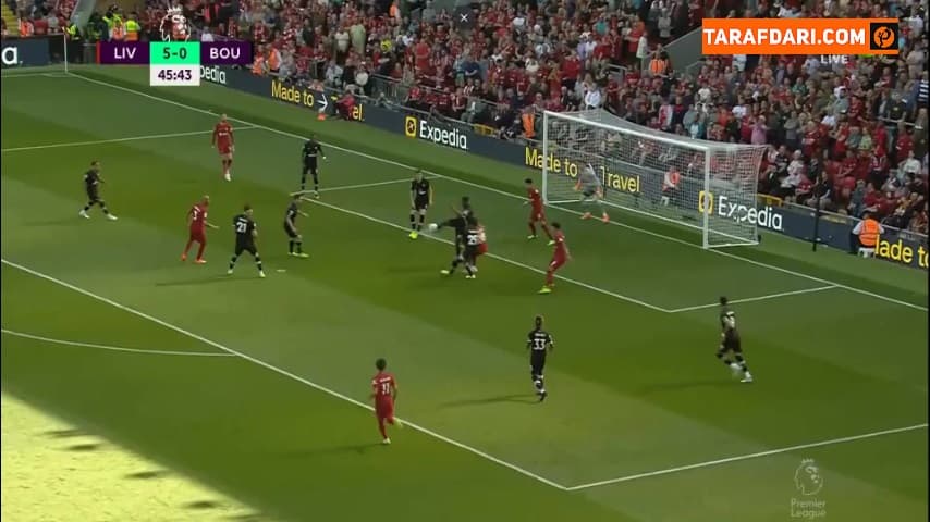  گل به خودی کریس مفام مقابل لیورپول (لیورپول 6-0 بورنموث)