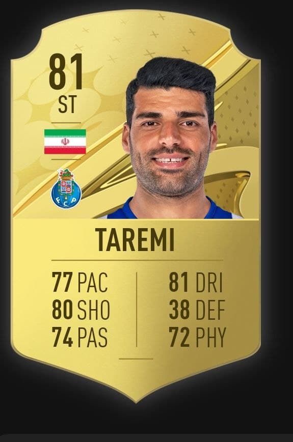 حضوره طارمی و سردار تو ۱۰۰۰ بازیکن برتر fifa23 و کارت رسمیشون