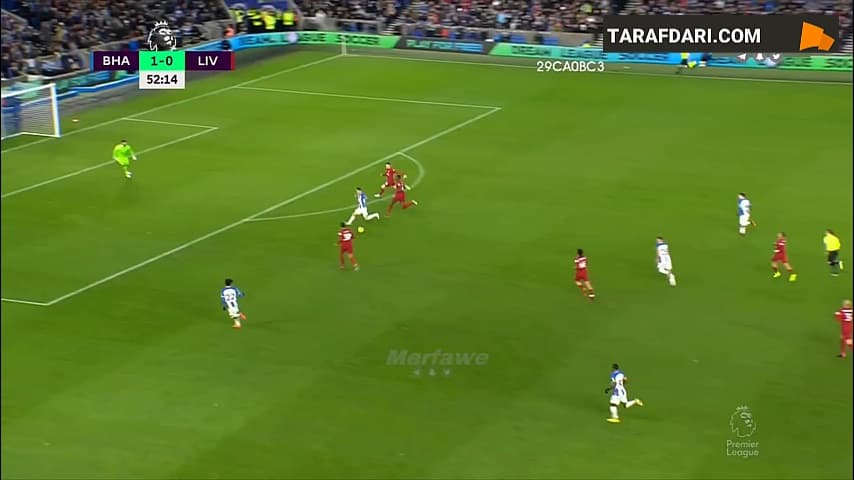 گل دوم سولی مارچ به لیورپول (برایتون 2-0 لیورپول)