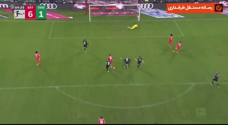 گل تل به وردربرمن ( بایرن مونیخ 6-1 وردربرمن )
