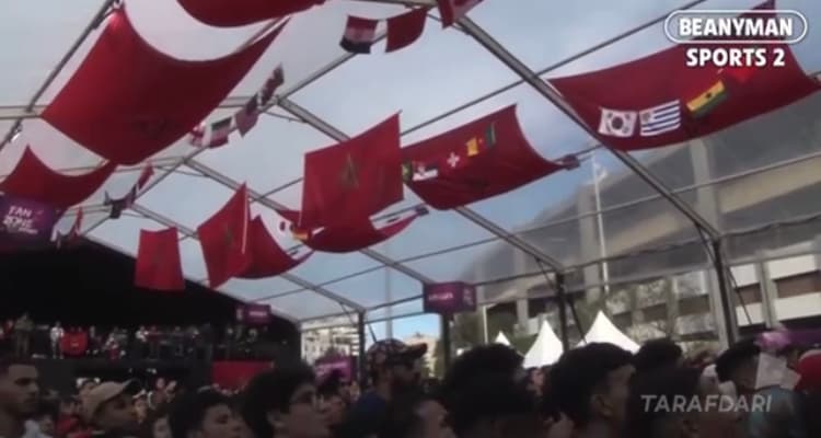 واکنش هواداران مراکش در کازابلانکا به صعود این تیم به نیمه نهایی جام جهانی ۲۰۲۲ / فیلم