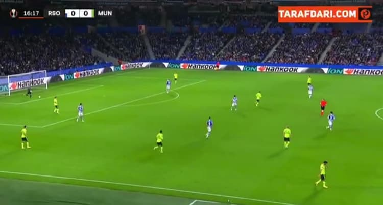 گل گارناچو به رئال سوسیداد ( منچستر یونایتد 1-0 رئال سوسیداد )