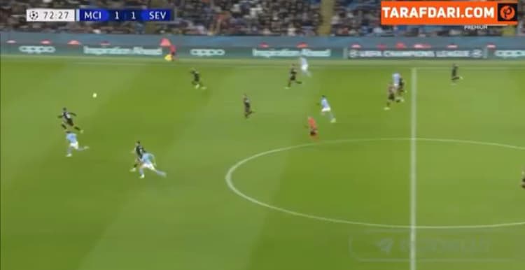گل الوارز به سویا ( منچستر سیتی 2-1 سویا )