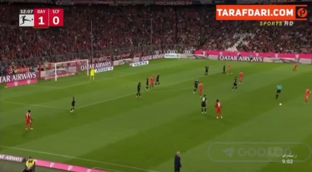 گل چوپوموتینگ به فرایبورگ ( بایرن مونیخ 2-0 فرایبورگ ) 
