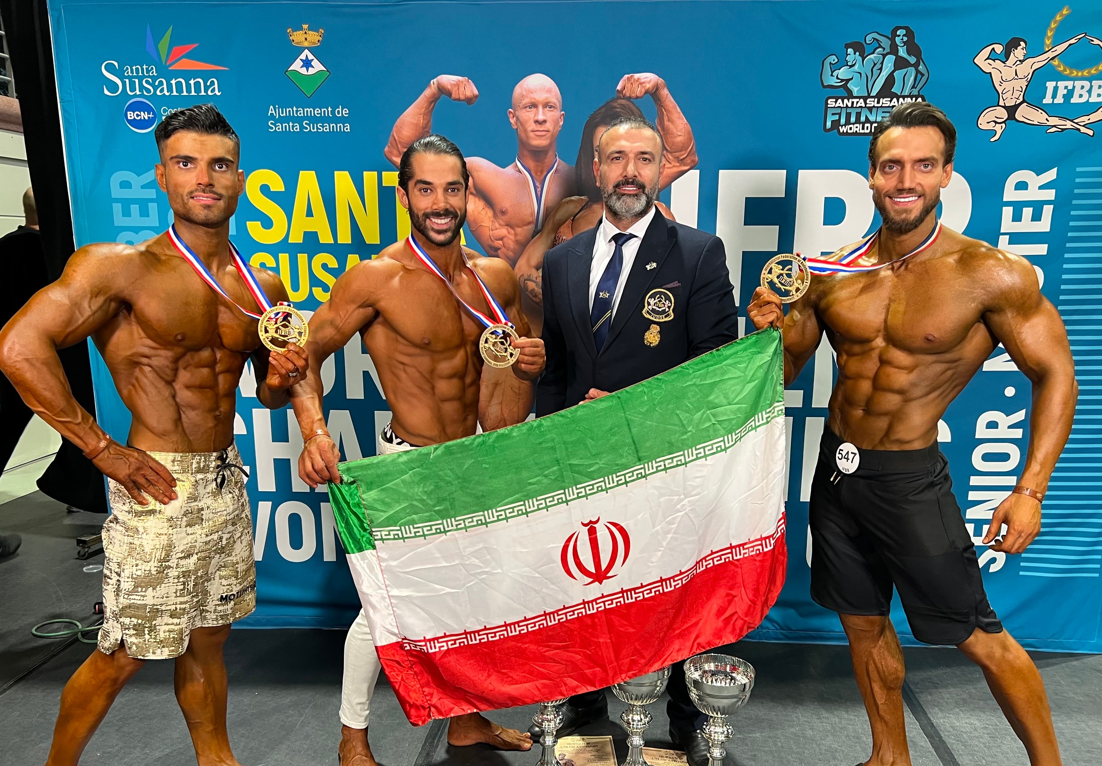 پرورش اندام قهرمانی جهان| پايان روز دوم با ٤ طلا و ٢ نقره برای ایران