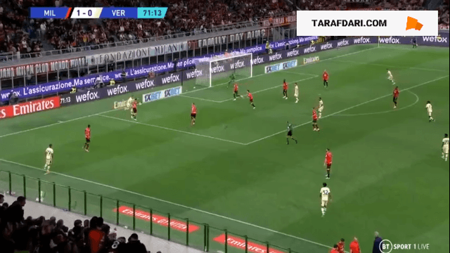 گل داویده فارائونی به میلان (میلان 1-1 ورونا)