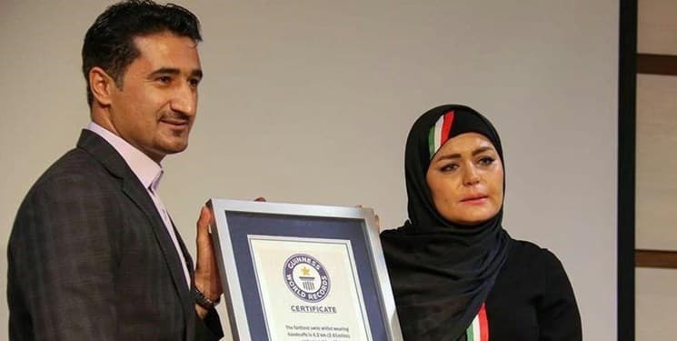 ثبت چهارمین رکورد شناگر زن ایرانی در گینس