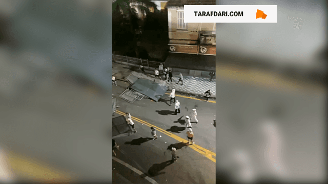 درگیری هواداران سانتوس با پلیس برزیل پس از شکست مقابل کورینتیانس در خیابان های اطراف ورزشگاه / فیلم