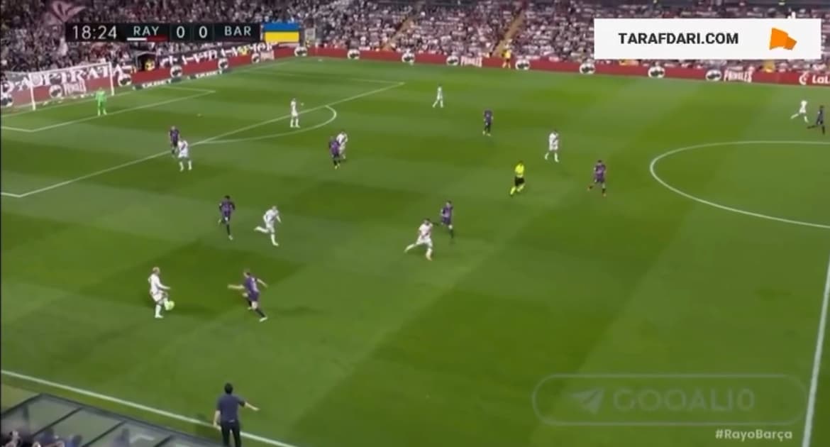 گل آلوارو گارسیا به بارسلونا (رایووایکانو 1-0 بارسلونا)
