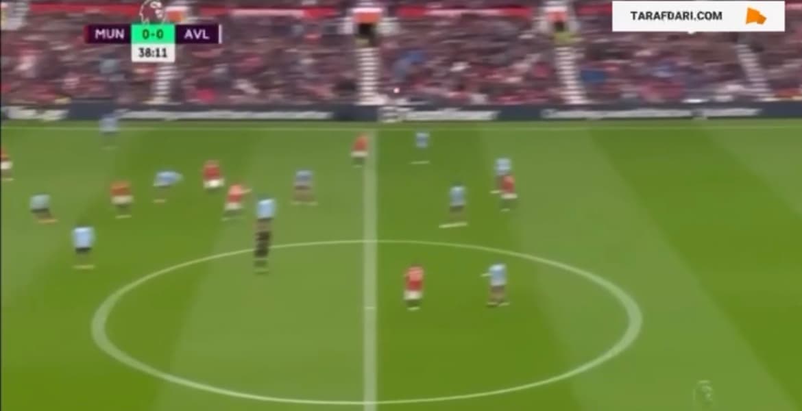 گل برونو فرناندز به استون ویلا (منچستر یونایتد 1-0 استون ویلا)