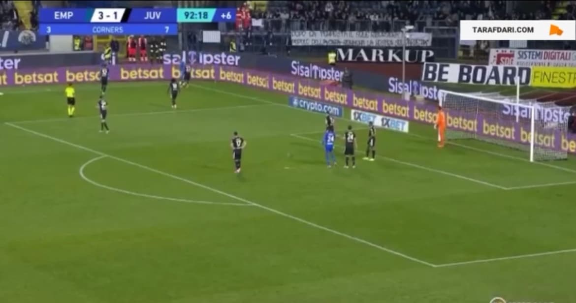 گل پیکولی به یوونتوس (امپولی 4-1 یوونتوس) 