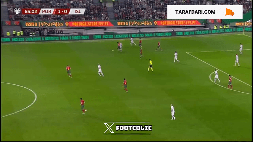 گل ریکاردو هورتا به ایسلند روی پاس گل کریستیانو رونالدو (پرتغال 2-0 ایسلند)