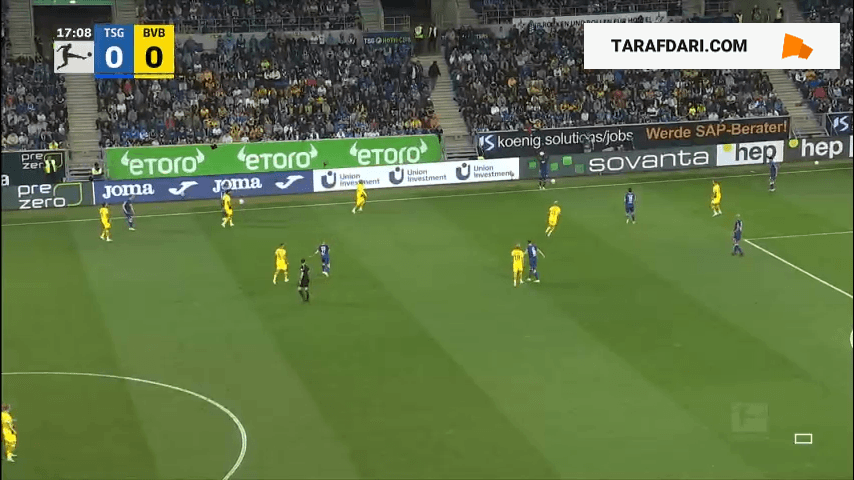 گل های بازی هوفنهایم 1-3 دورتموند (بوندسلیگا آلمان - 2023/24)