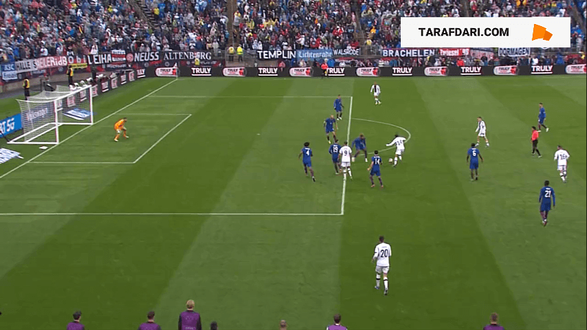 گل جمال موسیالا به آمریکا (آمریکا 1-3 آلمان)