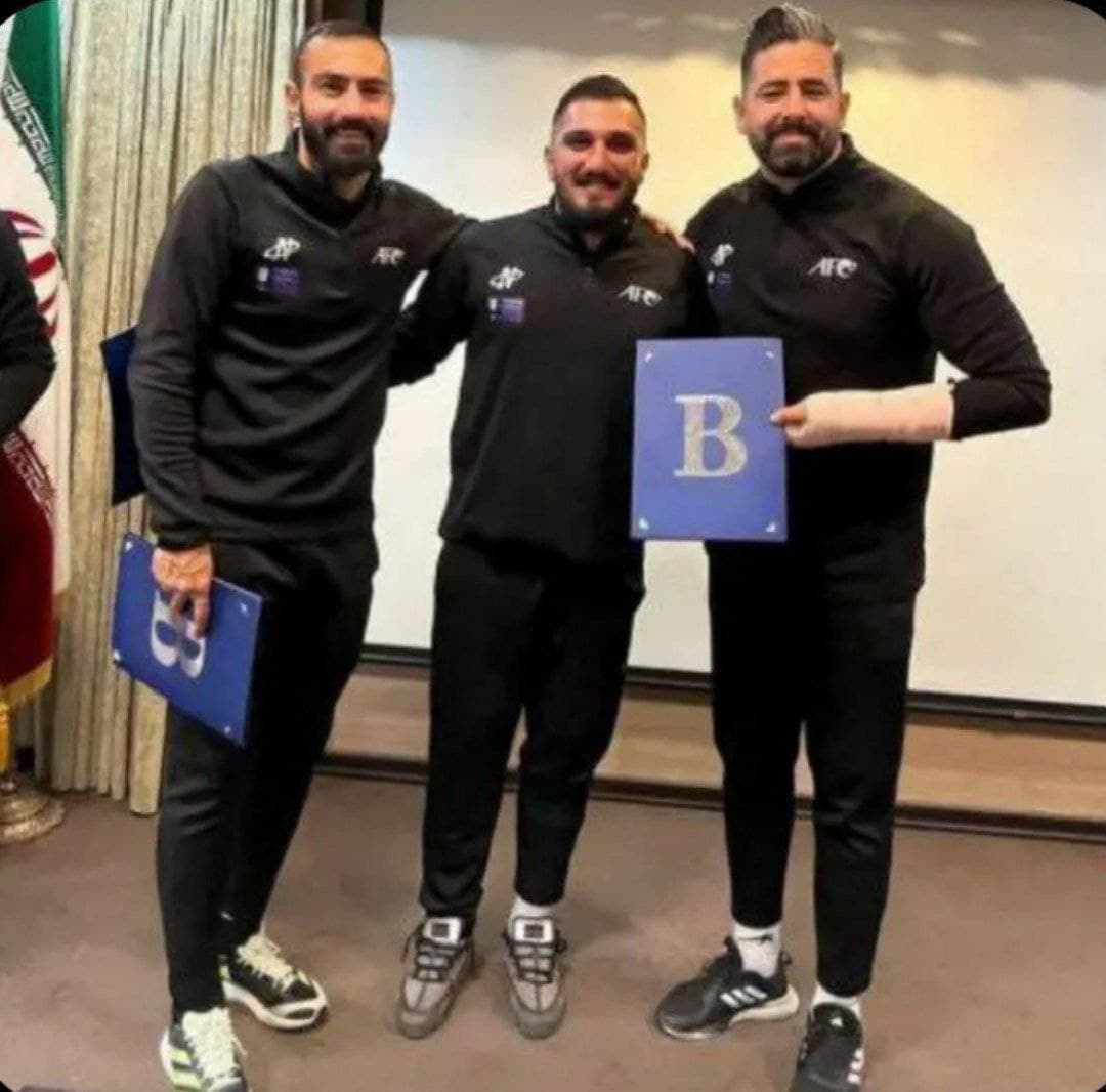 مسعود شجاعی و محسن ربیع خواه؛ دریافت مدرک B مربیگری آسیا