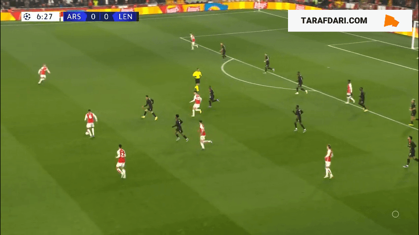 خلاصه بازی آرسنال 6-0 لانس (لیگ قهرمانان اروپا - 2023/24)