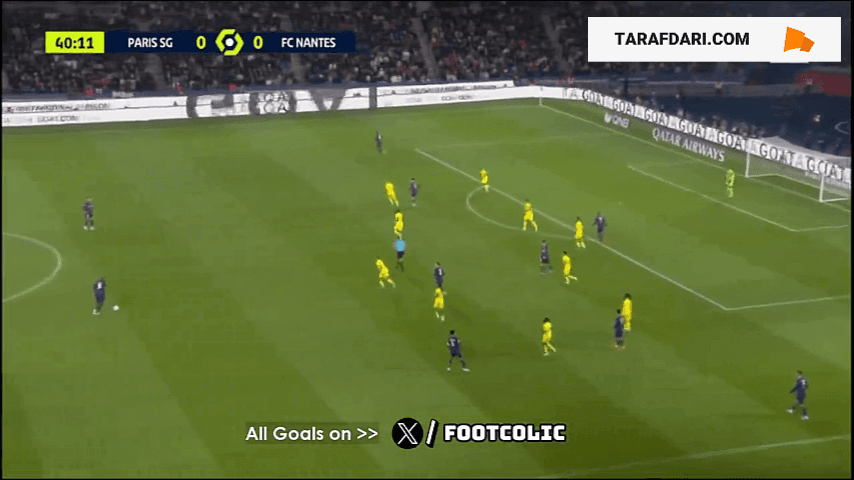 گل بردلی بارکولا به نانت (پاری سن ژرمن 1-0 نانت)