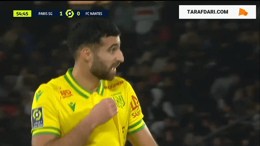 گل مصطفی محمد به پاری سن ژرمن (پاری سن ژرمن 1-1 نانت)