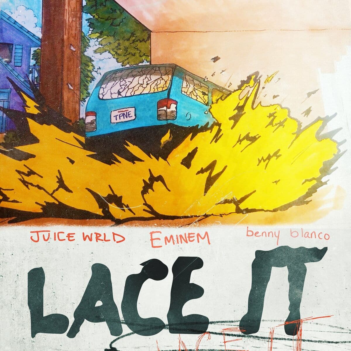 دانلود آهنگ جدید Juice WRLD Ft. Eminem & Benny Blanco - Lace It