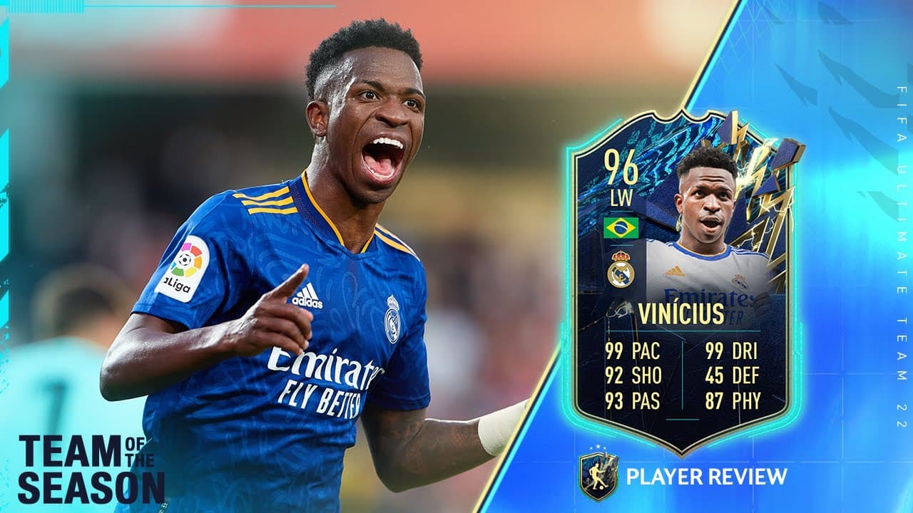 مقایسه ریتینگ وینیسیوس جونیور از FIFA 19 تا FC 24
