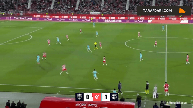 گل دوم فرمین لوپز به آلمریا (آلمریا 0-2 بارسلونا)