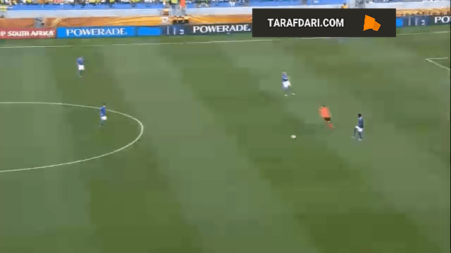 برتری 2-1 هلند مقابل برزیل با بریس وسلی اسنایدر در جام جهانی (2010/7/2) / فیلم