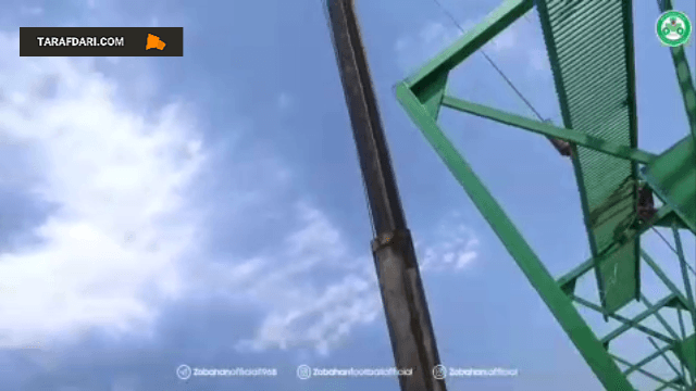 مراحل آماده سازی فولادشهر برای بازی تیم ملی 