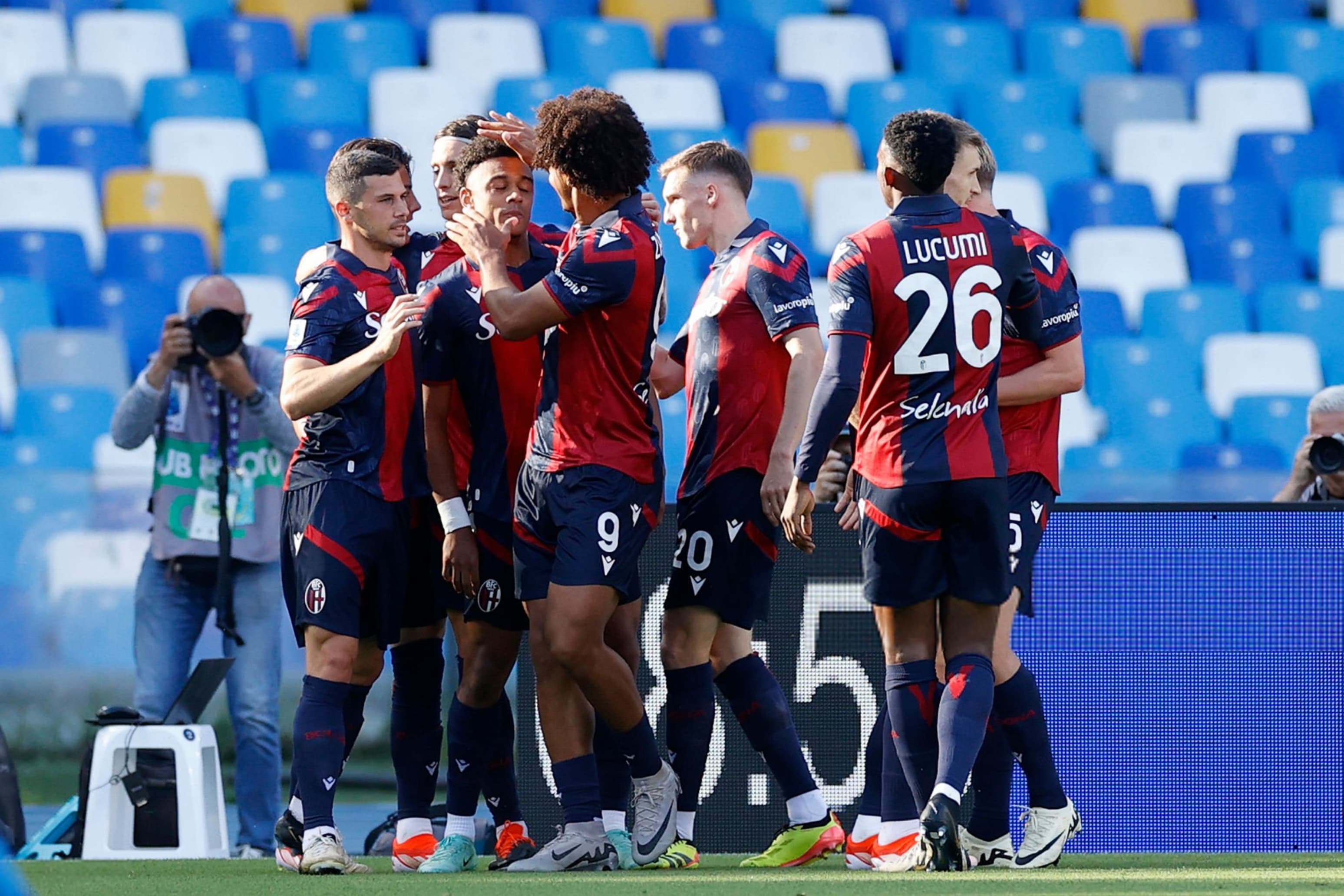 ناپولی 0-2 بولونیا؛ شاگردان موتا مصمم برای کسب سهمیه لیگ قهرمانان