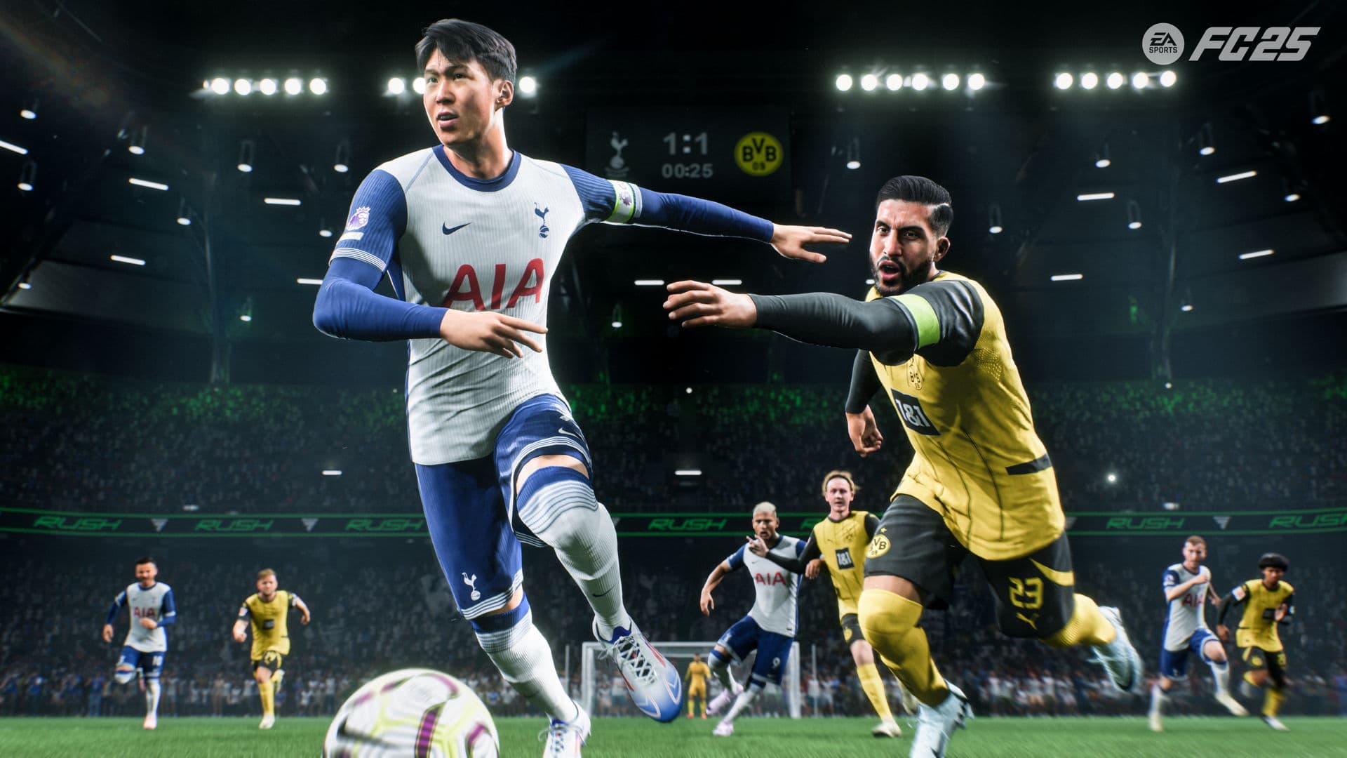 ریتینگ کامل تیم تاتنهام در بازی EA Sorts FC 25 / عکس