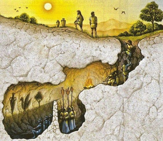 افسانه غار ، مشهور ترین نوشته افلاطون