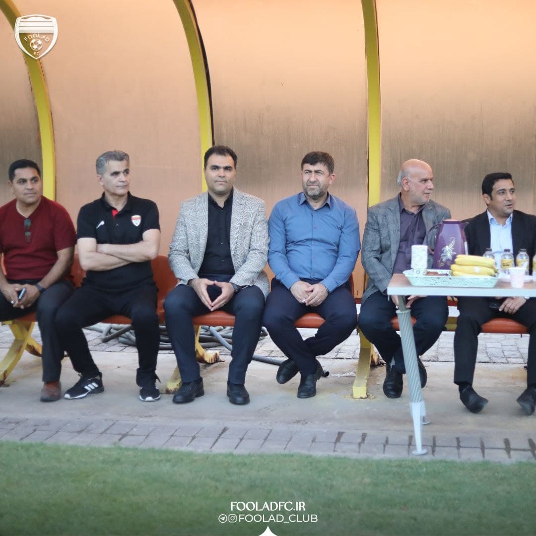 حضور مسئولان ورزشی استان خوزستان در تمرینات فولاد
