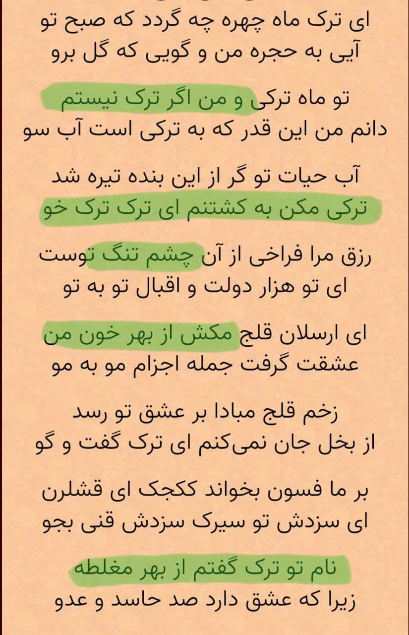 یک بار برای همیشه . آیا مولانا ترک بود . ابیاتی که پان ترک ها به شما نشان نمیدهند 