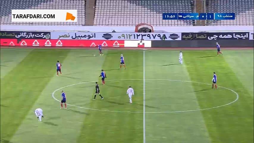 گل تماشایی سهراب انتظاری به منتخب 98 (منتخب 98 1-1 منتخب سرخابی‌ها)