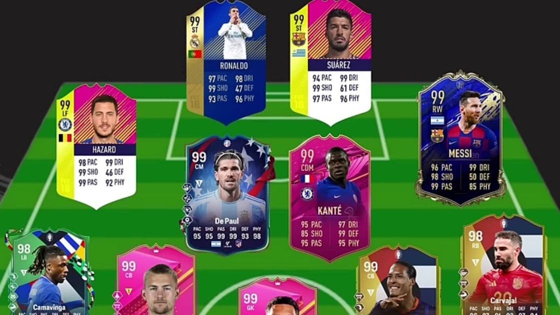 ترکیب رویایی لالیگا و لیگ برتر در تاریخ فیفا (EA FC)؛ با حضور مسی، رونالدو، سوارز و هازارد