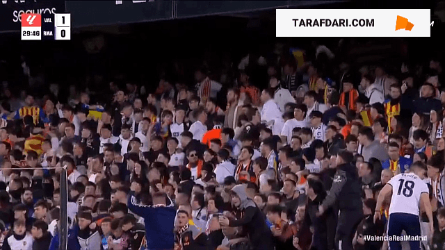 گل یارمچوک به رئال مادرید روی اشتباه مرگبار کارواخال (والنسیا 2-0 رئال مادرید)
