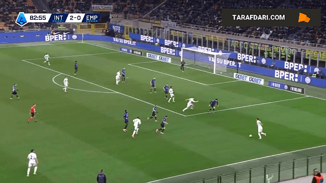 گل اسپوزیتو به اینتر (اینتر 2-1 امپولی)