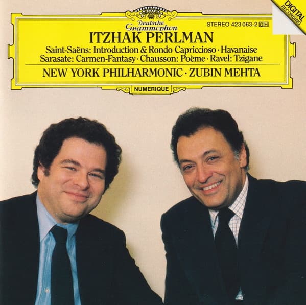 موسیقی کلاسیک: قطعه روندو کاپریچیو برای ویولن و ارکستر از کامی سن سانس - Itzhak Perlman, New York Philharmonic, Zubin Mehta – Saint-Saëns: Introduction & Rondo Capriccioso