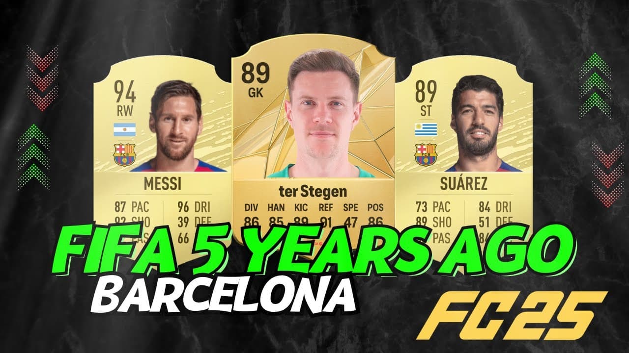 مقایسه ریتینگ بازیکنان بارسلونای FIFA 20 با وضعیت فعلی آن‌ها در FC 25